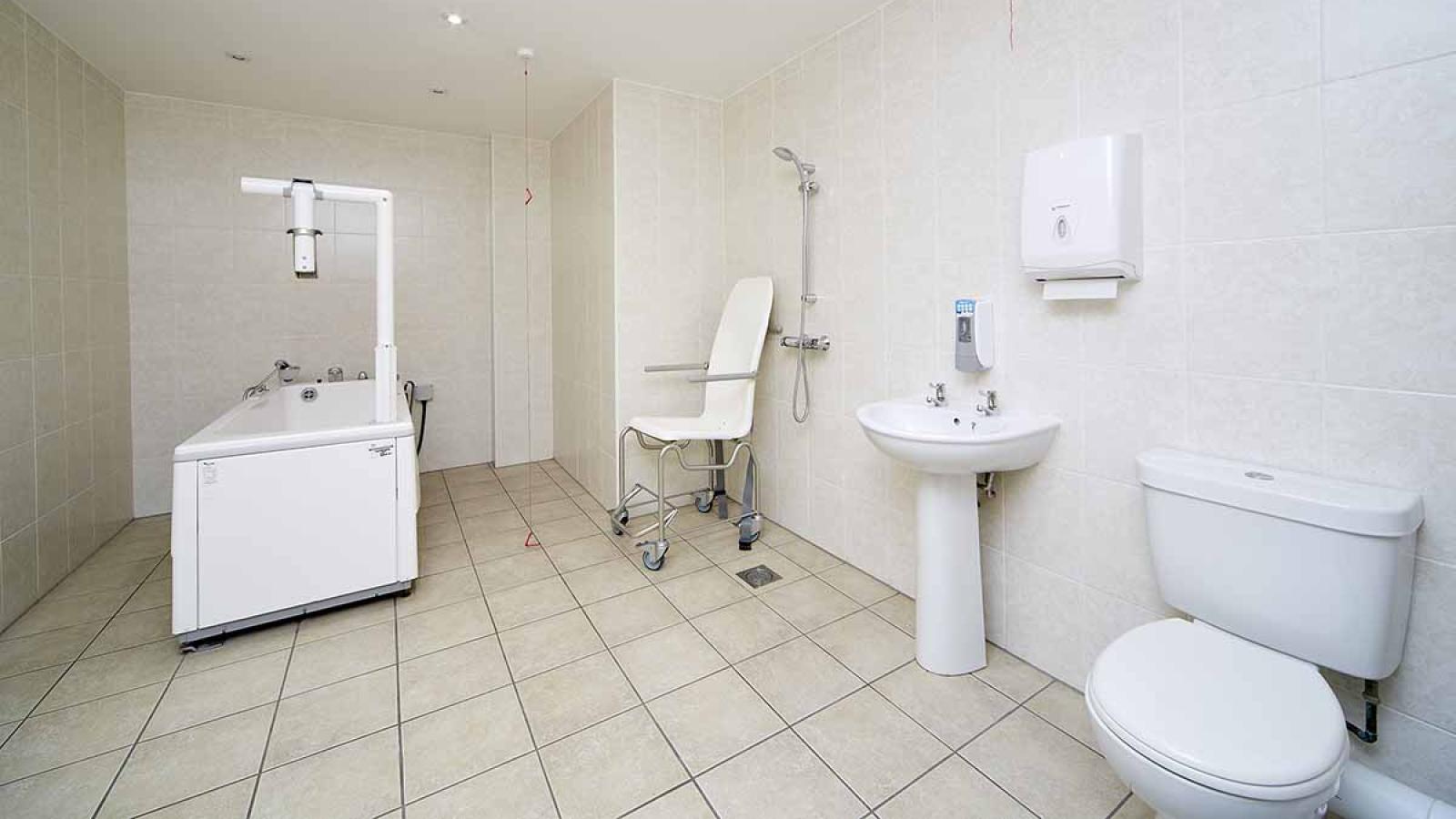 Assisted bathroom