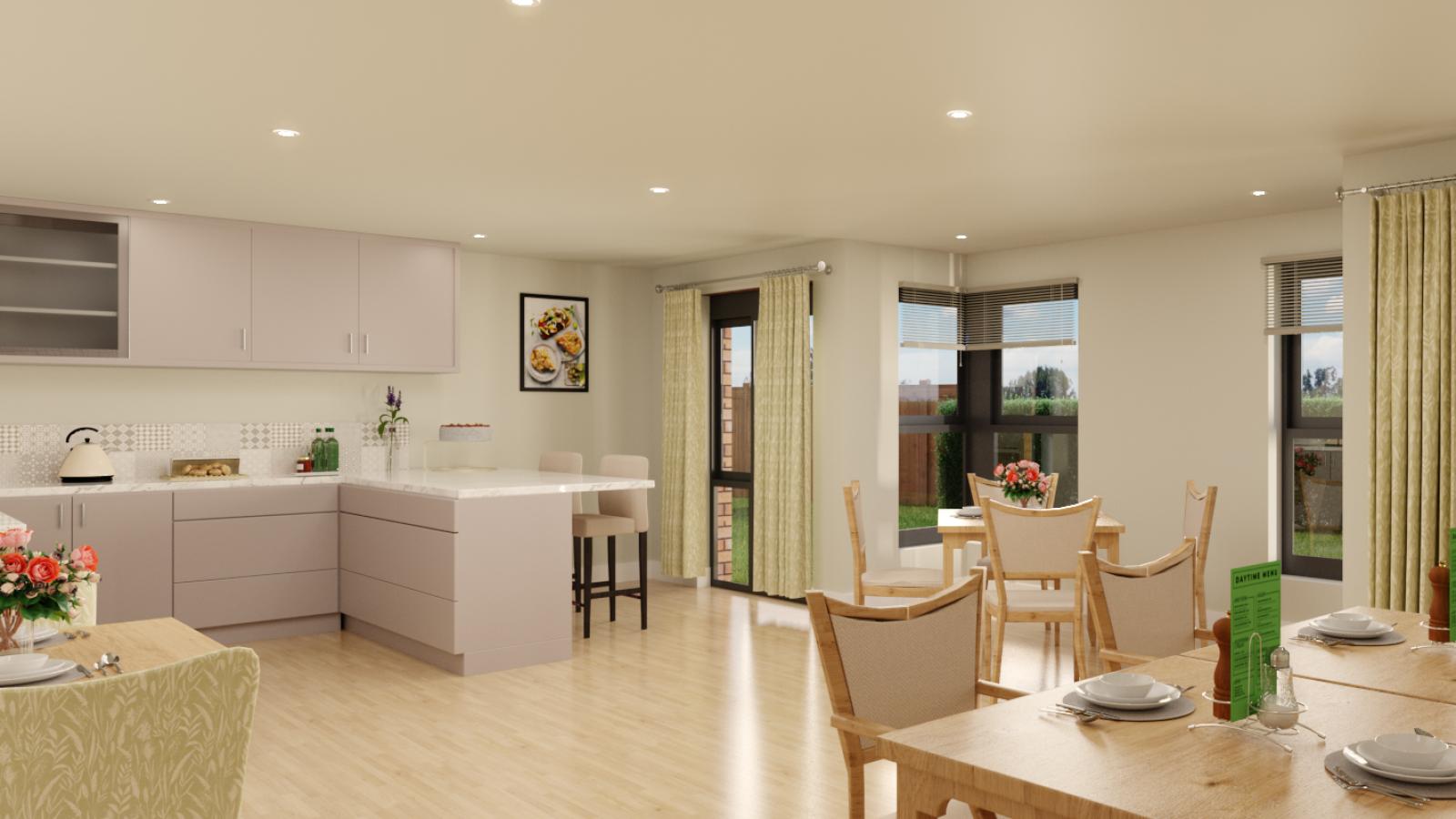 Laurel Place CGI dining room