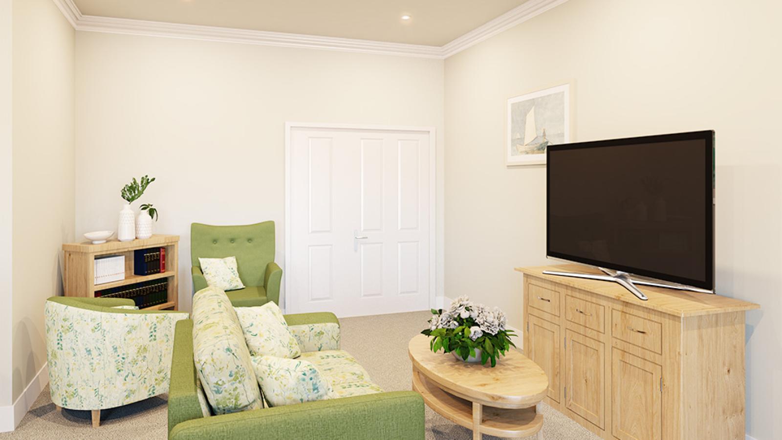 Virtual image of Wytham Lodge lounge