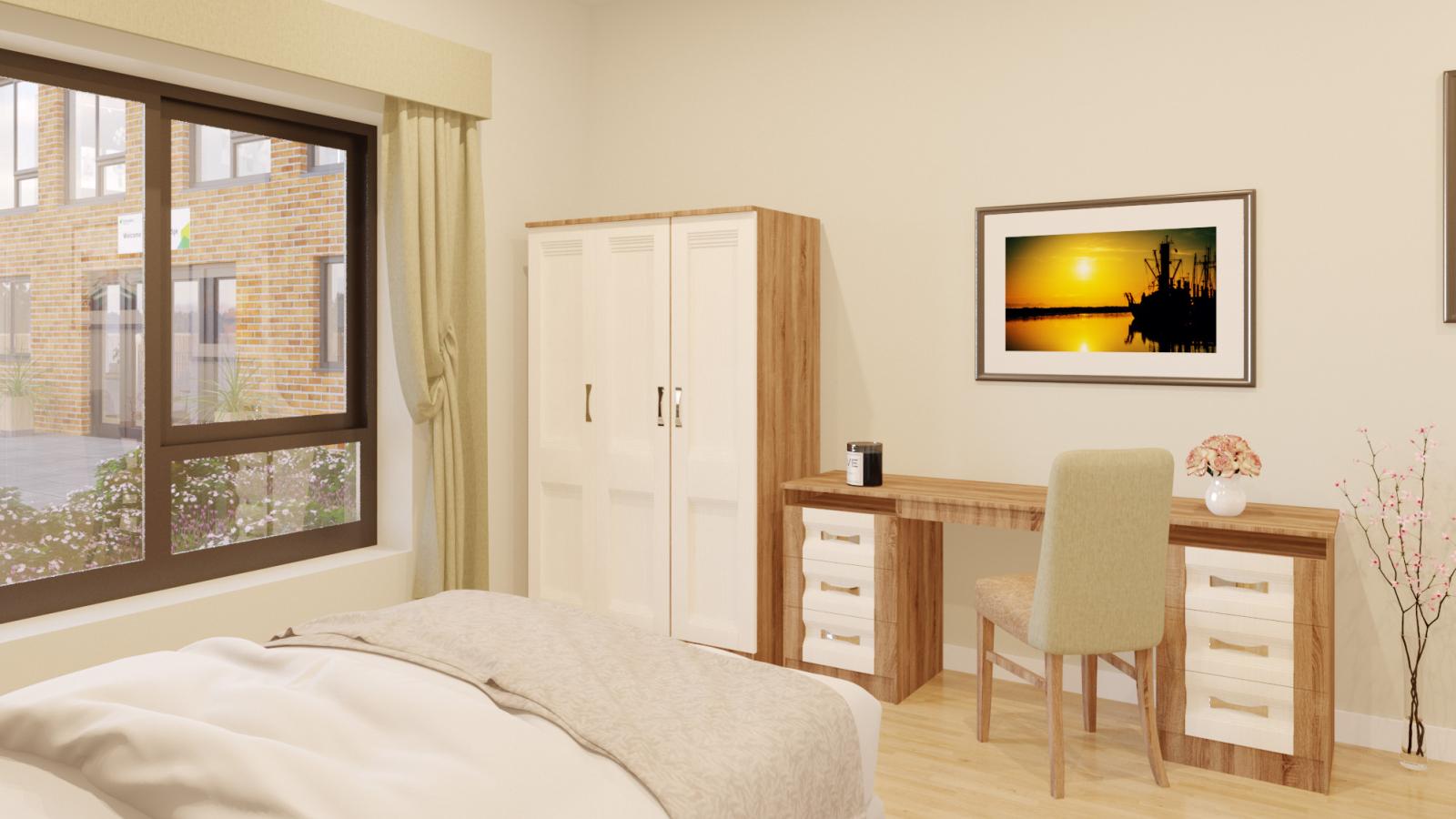 Wytham Lodge bedroom