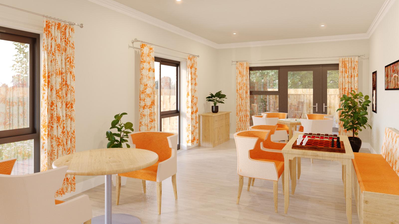Wytham Lodge dining area