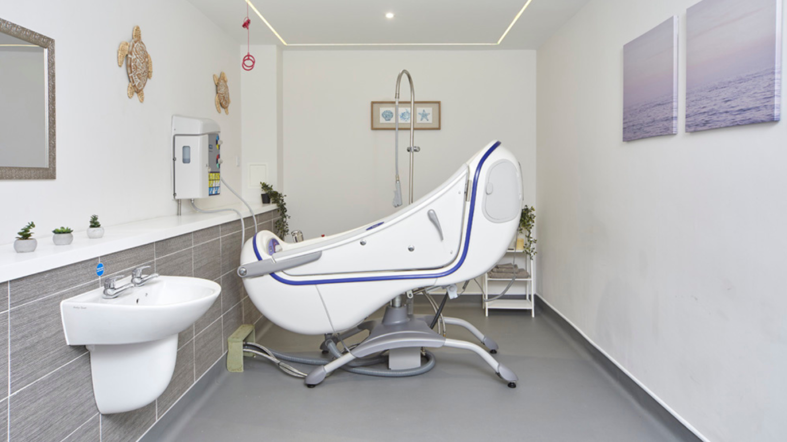 A photo of a bathroom with a large whirlpool bath