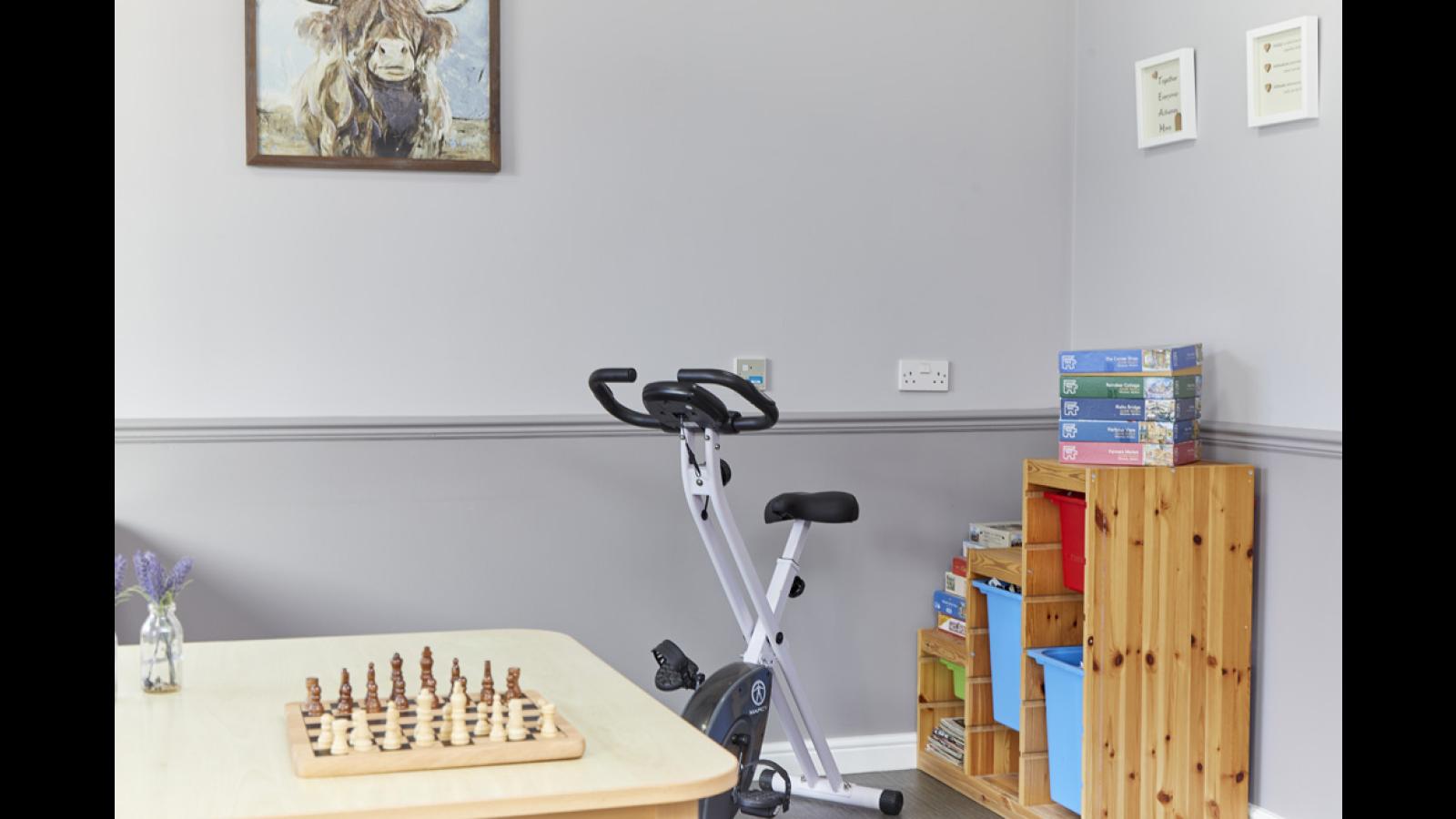 Shared lounge at Havenmere care home